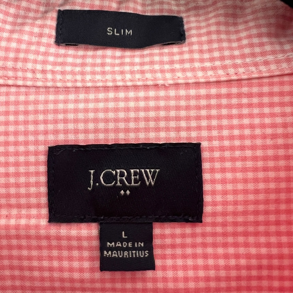 J. Crew Men's Pink Slim Fit Shirt